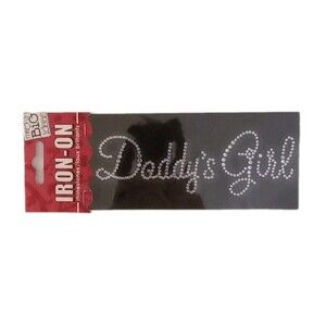 Me & My Big Ideas White Rhinestone Iron On Words "Daddy's Girl" 2007
